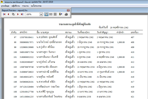 รายงานผู้เข้าอยู่จริง