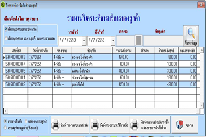 รายงานวิเคาระห์การใช้บริการ