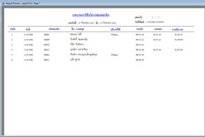 รายงานการเข้าบริการของสมาชิก
